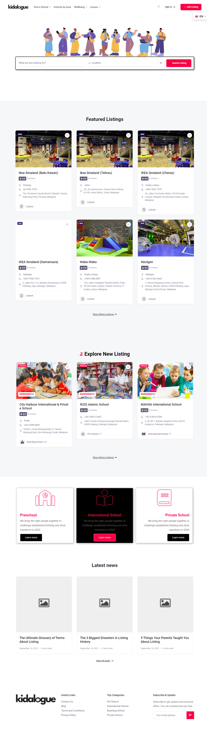WordPress Directory Website